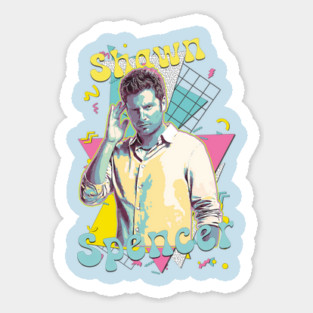90s Memphis - Shawn Spencer Sticker