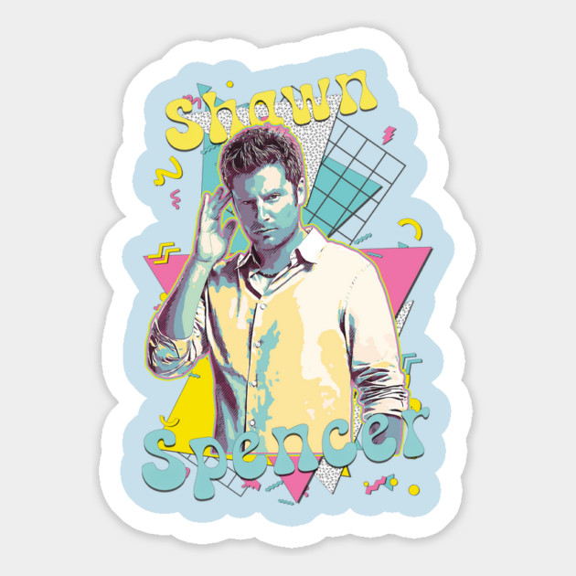 90s Memphis - Shawn Spencer Magnet by Tv Moments