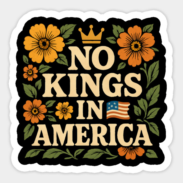 No-kings-in-america Magnet by Creatifly Graphic Tees