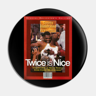 Hakeem Olajuwon & Clyde Drexler 1995 Pin