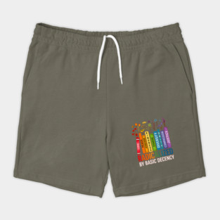 Radicalized by Basic Decency – Books & Flowers Equality Shirt Shorts