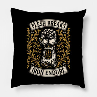 The Flesh Breaks Iron Wargaming Pillow