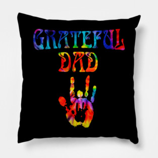 Grateful Dad Dad's Gratitude Tee Celebrate Fatherhood Father's Day Pillow