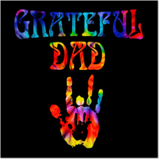 Grateful Dad Dad's Gratitude Tee Celebrate Fatherhood Father's Day Posters and Art