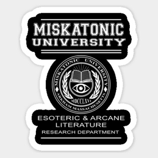 Miskatonic university - HP Lovecraft Sticker