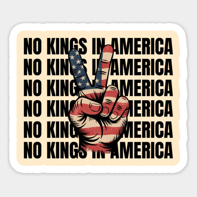 No-kings-in-america Magnet by Creatifly Graphic Tees