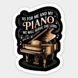 Religious Worship Musician Sayings for Christian Pianist Sticker