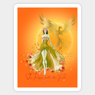 She Rises with the Fall Magnet