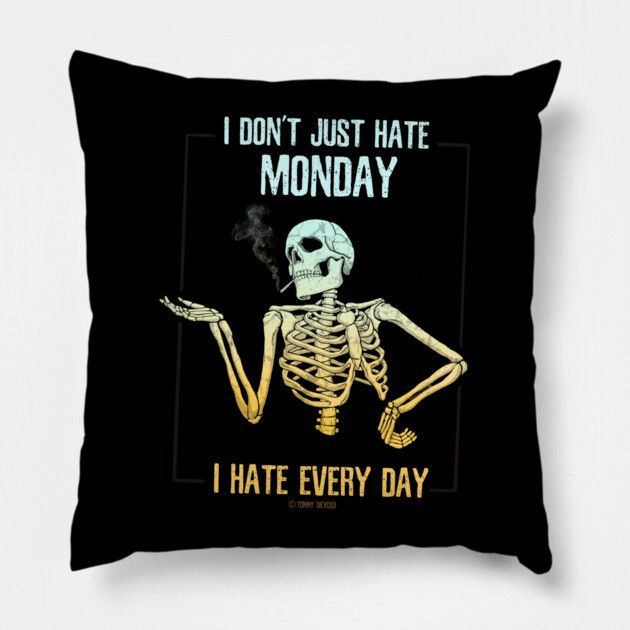 Why Stop There? Pillow by Tommy Devoid