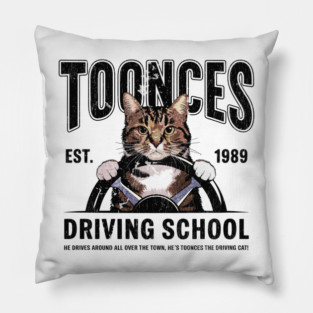 retro / toonces Pillow