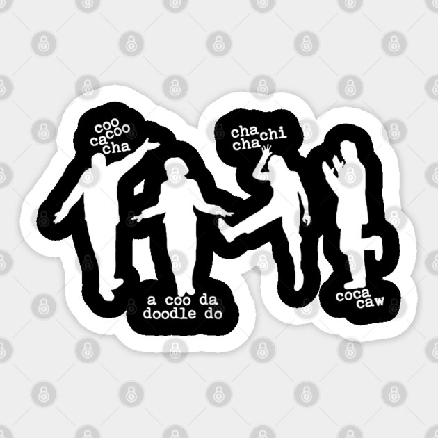 Arrested Development Chicken Dance (White Graphic) Sticker by Tv Moments