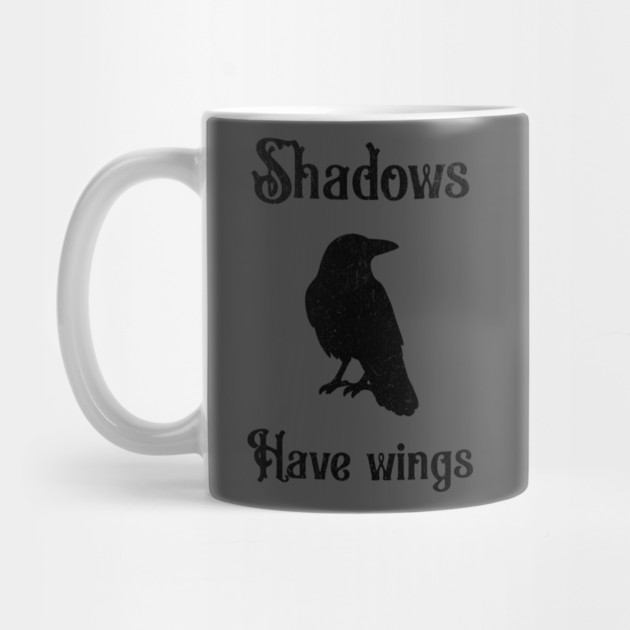 Shadows Have Wings – Dark Crow Silhouette Design by DonWillisJrArt