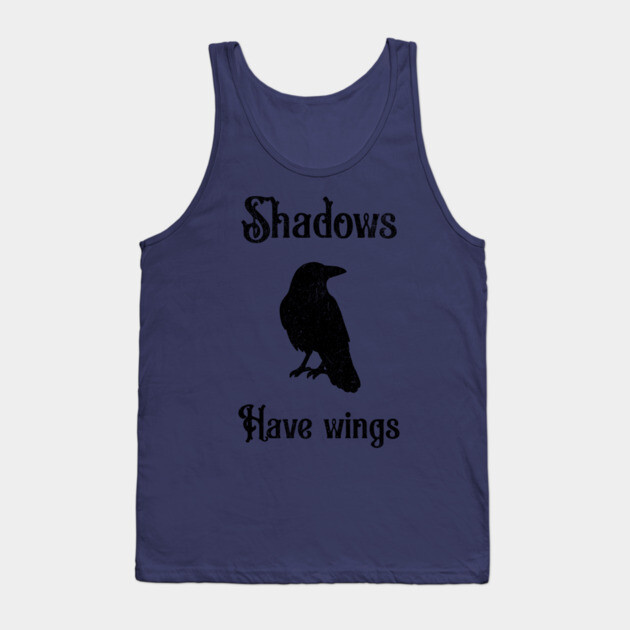 Shadows Have Wings – Dark Crow Silhouette Design Tank Top by DonWillisJrArt