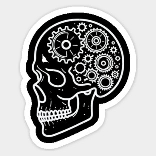 Skull Head Of Gears Magnet