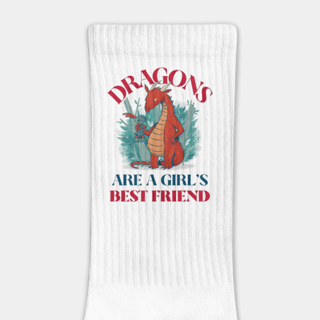 Dragons Are A Girl's Best Friend Dragon Girl Woman Friendship Gift by Groovy Outfits
