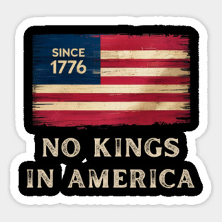 No-kings-in-america Sticker