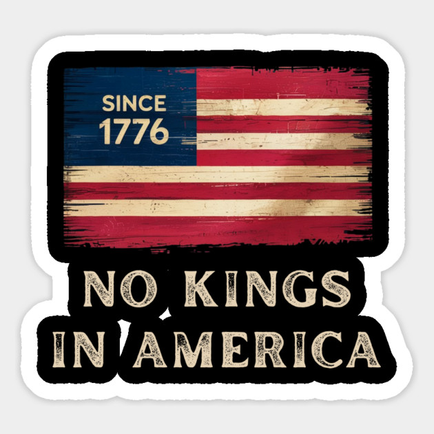 No-kings-in-america Magnet by Creatifly Graphic Tees