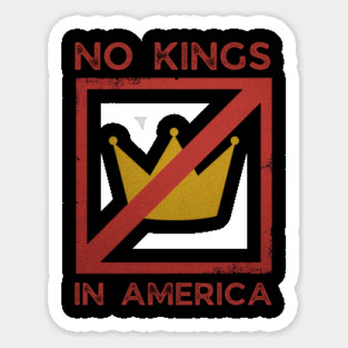 No-kings-in-america Sticker