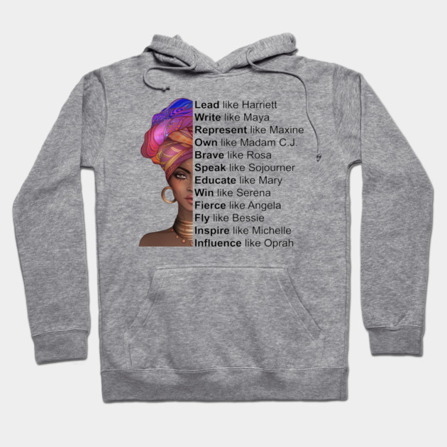 Powerful Black Women, Women of Black History, Black History Month Hoodie by UrbanLifeApparel