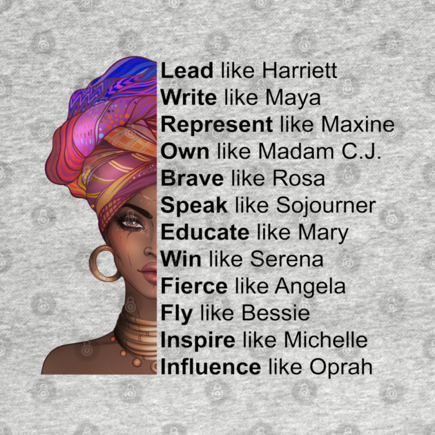 Powerful Black Women, Women of Black History, Black History Month by UrbanLifeApparel