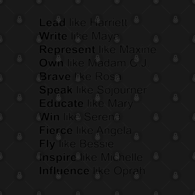 Powerful Black Women, Women of Black History, Black History Month by UrbanLifeApparel