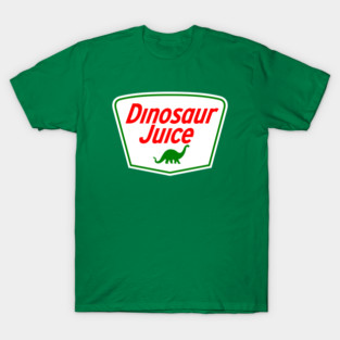 Dinosaur Juice - Parody Oil Company Logo T-Shirt