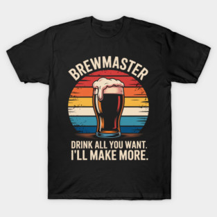 Brewmaster Craft Beer Home Brewing Brewer T-Shirt