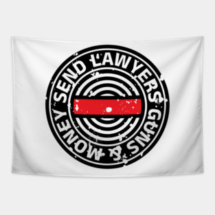 Send Lawyers Guns & Money Tapestry