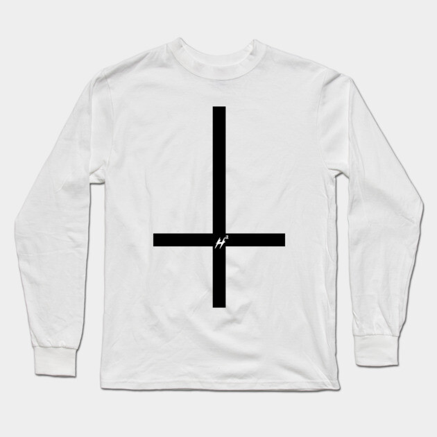 Antiholy Cross V00 Long Sleeve T-Shirt by Margin's Store