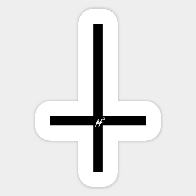 Antiholy Cross V00 Sticker by Margin's Store