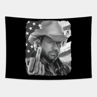 Toby Keith Middle Finger American Ride Tapestry