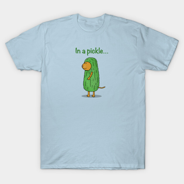 In a Pickle Cat T-Shirt by Coconut Moe Illustrations