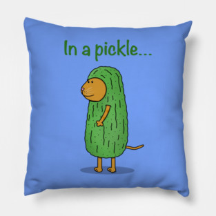 In a Pickle Cat Pillow