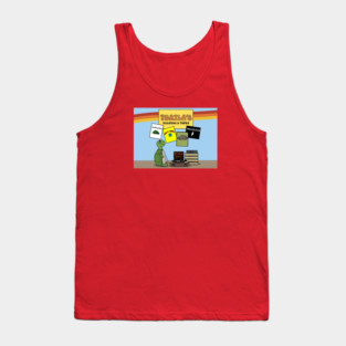 Old school Turtle record Tank Top