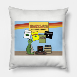 Old school Turtle record Pillow