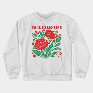 Free Palestine Crewneck Sweatshirt