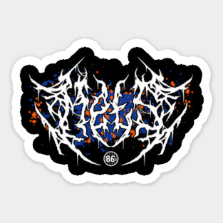 Met-al Head Sticker
