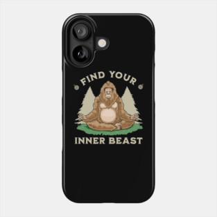 Bigfoot Yoga Phone Case