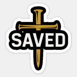 Saved Christian Gift Sticker