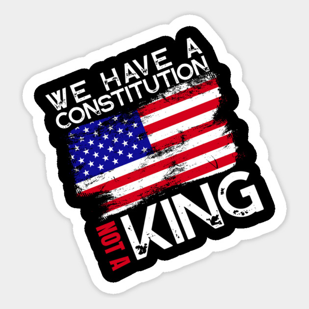 US Constitution No Kings in America Magnet by The WYLD Tribe