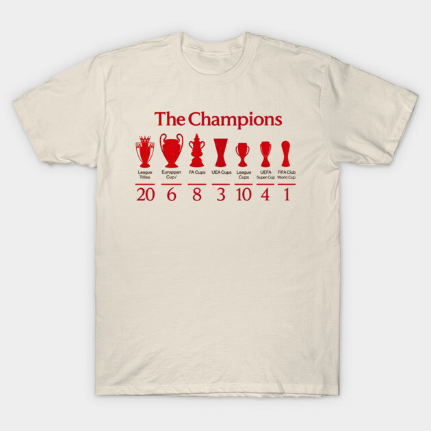 Liverpool Champions Wall T-Shirt by REGINA St91
