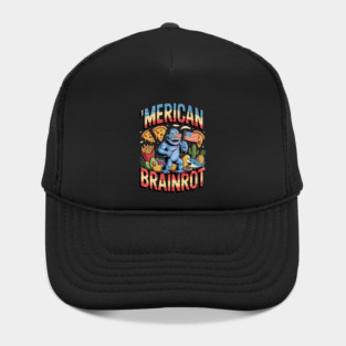 Italian Brainrot Big Meme 4th of July Flag Foot Hat