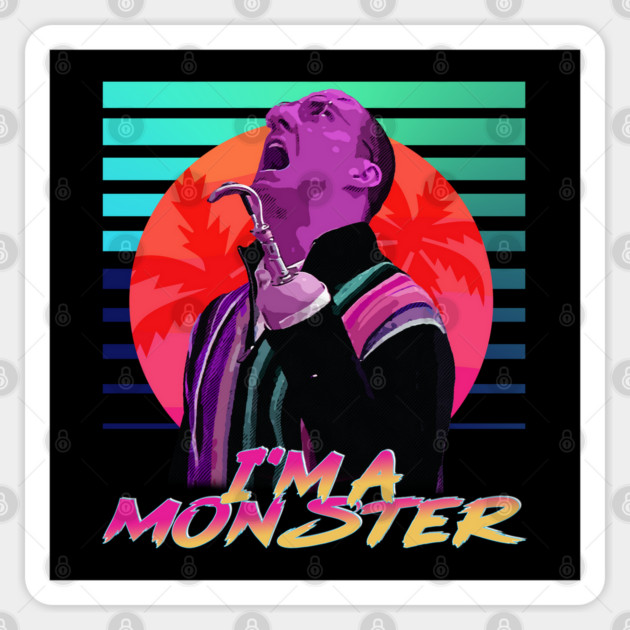 Neon Dreams Series - I'm a Monster Sticker by Tv Moments