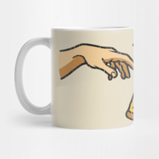 Creation of Pizza Classic Art Parody Spoof Meme Mug