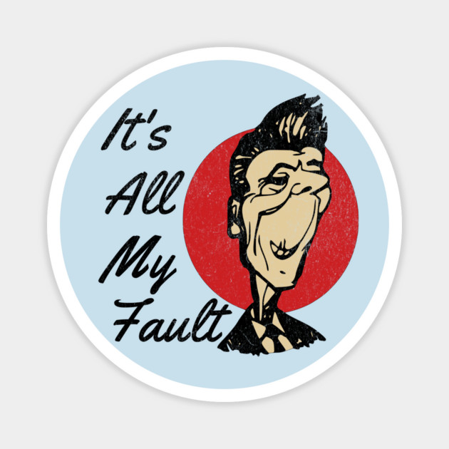 Ronald Reagan Satire Anti Policy Political Commentary Art Magnet by Yesteeyear