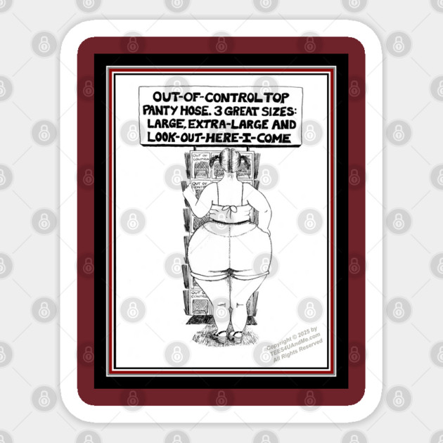 OUT OF CONTROL TOP Sticker by Erik's Store