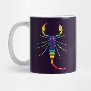 Rainbow Scorpion Mug