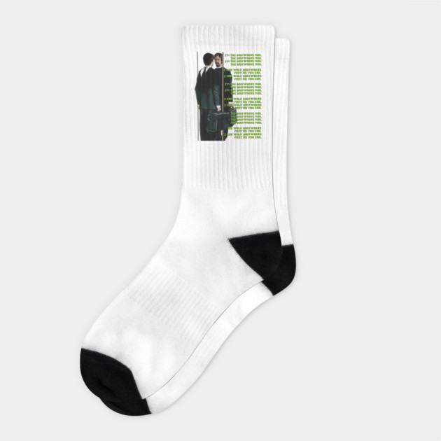 Freddy Got Fingered: The Backwards Man Socks by 51Deesigns