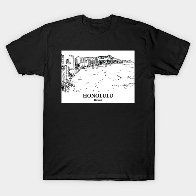 Honolulu – Hawaii T-Shirt by Lakeric