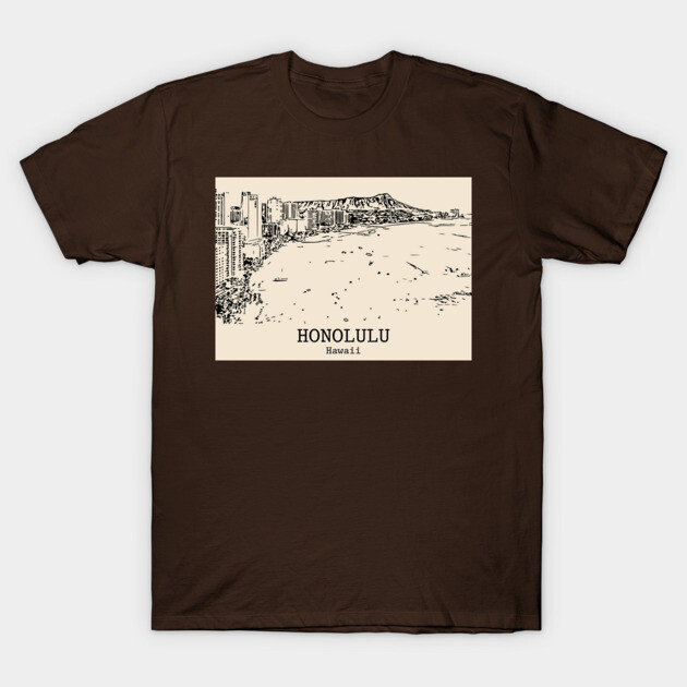 Honolulu – Hawaii T-Shirt by Lakeric